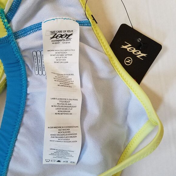 COPY - Zoot Swimsuit Bikini Top & Bottom Set Women’s Large Blue Green Interval … - Picture 6 of 7